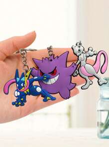 pokemon Pokemon Keychain Pendant, Pokemon Pokemon Key Chain, PVC Cartoon Pokemon Keychain, Cute Keychain Ring, Party Decoration, Party Small Gift Christmas And Halloween Festival Supplies And Decorations