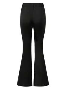 Pantaloni de yoga elastici cu talie înaltă, versatili, în culori solide, pentru fete Tween
