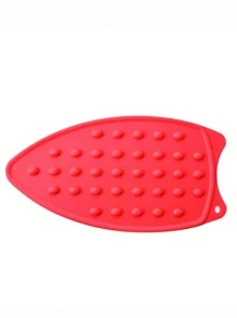 1pc Silicone Hot Pot Mat, Solid Color Heat-Resistant Foldable Waterproof Non-Slip Silicone Placemat