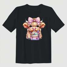 3pcs/4pcs/It's Another Year Of School Season, Cute Highland Cows Have Gone To School. Clothes Patches, DIY A-Level Washable Stickers, Clothes, Heat Transfer Stickers, Women's/Men's T-Shirts, Backpacks, Pillows, Decorative Badges, Labels, Baseball Caps, Backpacks, Etc
