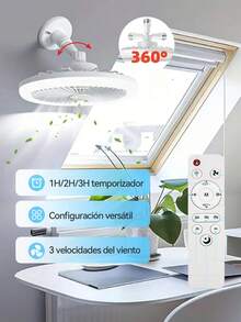 Ceiling Fan - Black - View 3