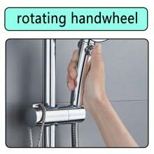 1set Shower Set Shower Head Holder, Slider Bar Adjustable Shower Head Holder For Slide Bar Slider Clamp Bathroom Replacement, Rotatable Sprayer Holder