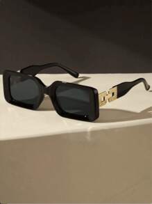 2 Peças Óculos de Moda Estilosos com Armação Metálica, Estilo Vintage Europeu e Americano, Acessórios para Visual Casual, Disponíveis em Várias Cores