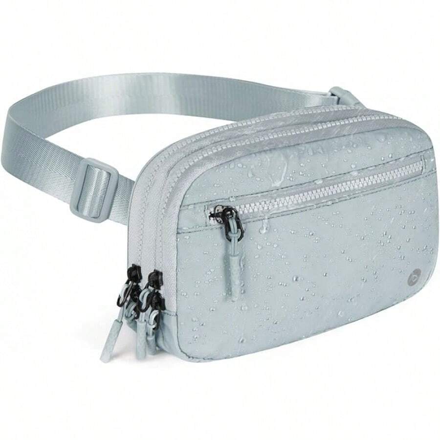 BALEAF Belt Bag Women Fanny Packs Crossbody Fashion Waist Pack Resistant Adjustable Strap 2L Black - Light Grey - View 1