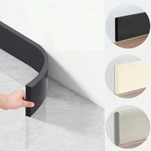 1pc 2m/78.74in Self Adhesive Skirting Line 3D Wall Stickers Thickened Anti-Collision Decoration Strips Bedroom Living Room Corner Line Stickers