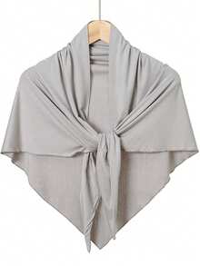 1 件女士三角形防滑吸水头巾，多功能透气纯色休闲头巾，可用作运动头带，舒适凉爽，适合日常佩戴 - 升級款三角汗布頭巾 - 查看 15