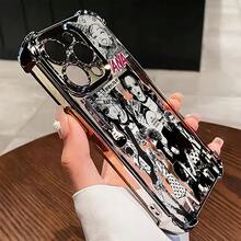 Japanese Anime Nana Phone Case Compatible With IPhone 16 15 14 13 12 11 Pro Max X XR XSMAX 8 7 Plus Shockproof Transparent Soft Back Cover - 混合顏色 1 - 查看 6