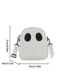 Fashionable New Casual Versatile Contrasting Mini Personalized Crossbody Bag, Lightweight And Simple Ugly Cute Ghost Funny Women's Shoulder Bag, Suitable For Shopping, Wallets, Shopping, Young Women, College Students, Newcomers, And White-Collar Workers. They Are Very Suitable For Offices, Universities, Work, Business, Commuting, Outdoor Activities, Travel, And Outings