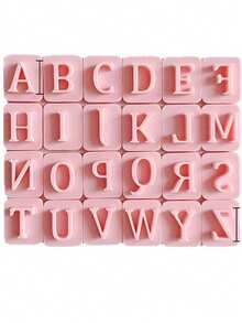 字母印章聚合物粘土切割器套件，大写字母粘土切割器，用于 DIY 珠宝和吊坠制作，用于手工制作的塑料模具，无需电源