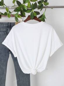 T-shirt imprimé chrétien pour Pâques, tenue d'été confortable et ample