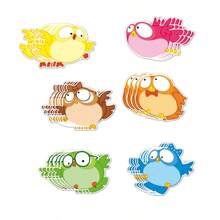 hoojojo 10 Peças de Cartões de Apagamento à Seco Dupla Face, 10 Cores, Cartões Ilustrados em Forma de Pássaro, Cartões DIY Escrevíveis, Ferramentas de Prática de Escrita Manual, Jogos de Soletração, Materiais Didáticos Interativos, Suprimentos de Aprendizagem Montessori, Atividades em Sala de Aula, Aprendizagem em Casa, Papelaria de Volta às Aulas