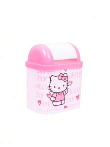 Sanrio Sanrio 1 buc - Coș de gunoi de birou Hello Kitty, Coș de gunoi auto, Accesorii de decorare interioară auto, Coș de gunoi de birou, Colector de gunoi pentru măsuță de cafea mică, Decorațiuni interioare, Lucruri mărunte, Accesorii auto, Esențiale auto, Accesorii auto pentru femei, Stitch, Esențiale festival, Toamnă, Ziua Recunoștinței, Halloween, Crăciun, Carnaval, Recuzită de Halloween, Petrecere de Halloween, Ziua Națională, Toamnă