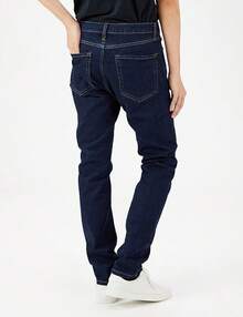 Men's Athletic Stretch Jeans - Colors - Rinsed - View 2