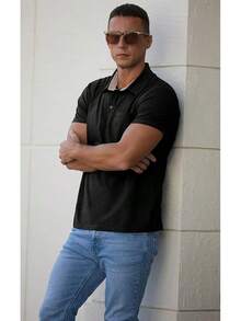 Cotton Polo Shirts Short Sleeve Casual Summer Shirts Classic Collared Golf Shirt With PocketHalloween Christmas New Year