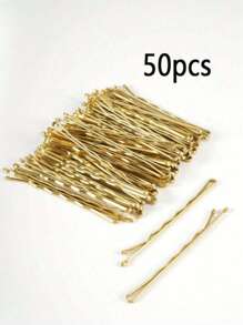 150pcs Flat Top Hairpins, Women Casual Plain Color Invisible Wavy Hair Clips, For Bangs & Loose Hair, Daily Use ,Hair Accessory, Claw Clips, Snap Clip , Hair Slide, Hair Claws