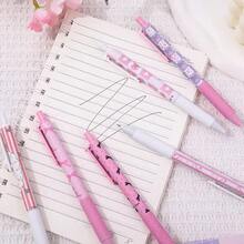 Set de 6 bolígrafos de gel con lazo rosa, punta fina de 0,5 mm, escritura suave, adecuados para oficina, escuela, adolescentes, adultos, exámenes, regalos festivos, Día de San Valentín, regalos para niños, bolígrafos de bola, papelería, vuelta al cole - Conjuntos - Ver 4