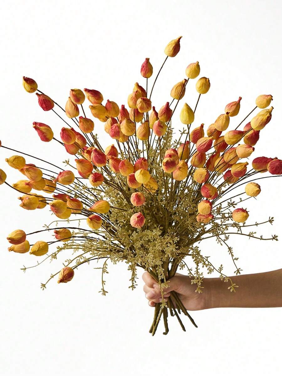 1/3 Stücke künstliche Pflanzen falsche Mohn Hasenohren Zweige mit Blättern für Herbst Heim Hochzeit Dekoration Boho Tischdekoration