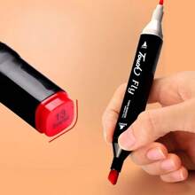 36/48/60/80/120 Color Dual-Tip Acrylic Marker Pen & Watercolor Pen Set, Professional Artist Supplies For Anime, Drawing, Design, Painting, School Supplies,Back To School