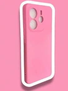 Redmi Note 14 4G / 5G Case - Silicone With Velvet - Pink - View 2