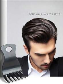 3/1/2PCS Hair Comb Set Double-Sided Tail Comb Straps Hairdresser Wide-Tooth Comb For Men And Women Beard Hairdresser Tools African Americans Accessories, Accessories For Man, Head Accessories For Men, Guys Gifts - Black - View 7