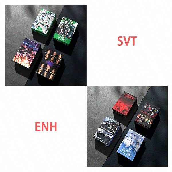 OUZEY 55 Stück KPOP Koreanische Welle Boyband ENH SVT. Hochwertige LOMO Karten für neue Album Merchandise HEESEUNG, SUNGHOON Sammelkarten, CARAT Fans Sammel Geschenke, Geburtstags Geschenke, Valentinstag Geschenke