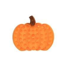 Brinquedo Sensorial de Alívio de Estresse Bolha de Plástico Abóbora Amarela, Brinquedo Sensorial Estourando Bolhas com o Dedo, Brinquedo Popular de Alívio de Estresse para Adultos e Crianças, Decoração de Jogo de Festa para Natal, Halloween, Brinquedo de Relaxamento, Jogo de Empurrar e Estourar Diversão para Crianças e Adultos