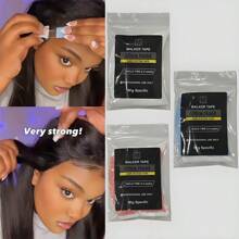 双面防水蕾丝假发胶带，蕾丝前假发支撑胶带，用于假发/假发附件 - 彩色 - 查看 1