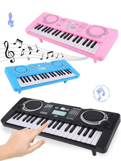37-Key Electronic Digital Piano Music Toy, Multi-Function Simulated Piano Toy, Dual Mode Musical Instrument, Educational & Interactive Game, Gift For Boys & Girls, Random Accessories Included, Batteries Not Included