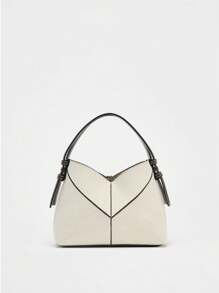 Geantă crossbody pentru femei, geantă tip găleată la modă, genți de umăr de designer, mâner de lux și curea crossbody detașabilă, portofel interior detașabil cu fermoar auriu