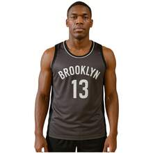 Men's Adult Sports Set T-Shirt With Basketball Shorts - Gray and Black - View 2