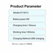 SOLIMPIA 三合一电动剃须刀、理发器和鼻毛修剪器套装，男士专用，新品上市，往复式剃须刀 - 藍色 - 查看 5