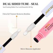 RITALASH RITALASH 12ML Lash Bond & Seal For Lash Clusters DIY Lash Extension Glue Lash Overnighter Black Lash Sealant 2 In 1 Long Lasting For 14 Days Hold Lash Glue,Eye Lash Glue