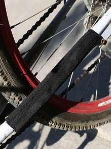 Zwei Sets Kettenschutz für Mountainbike, einzelner Kettenschutz für Fahrrad, Magisches Klebeband zum Schutz des Fahrradrahmens, Kettentuch