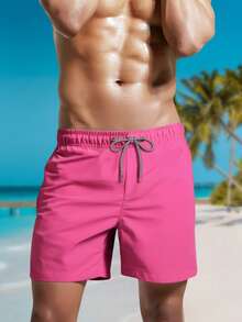 MADHERO Men's Beach Shorts, Casual Holiday Style Men Swim Trunks Men Swim Trunks