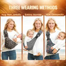 1pc Multi-Purpose Baby Carrier Crossbody Style Adjustable Size Machine Washable Easy For Going Out With Baby Suitable For Newborns