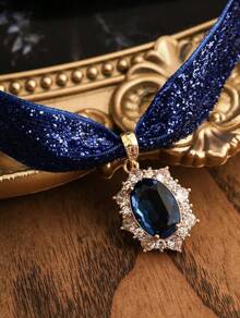 Sacina Victorian Choker, Velvet Chocker, Gothic Goth Choker, Vintage Necklace, Halloween Jewelry Gifts Women