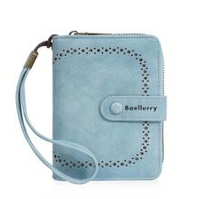 RFID Blocking Fashion Women Wallet Faux Leather Credit Card Holder Large Capacity Hasp Zipper Purse For Women Money Wallet Mini Wallet Purse Wallet Small Wallet Cute Wallet Card Wallet Coin Wallet Wristlet Wallet Pouch Lanyard