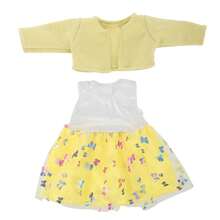 18-Inch American Girl Doll Clothes For Spring & Autumn, Beautiful Butterfly Print Mesh Dress With Outer Jacket In Red, Pink, Purple And Blue (Doll And Shoes Not Included) - Multicolor - View 18