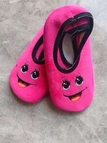 RALSWNAY Fall/Winter All Season Women's Slippers, Cute Printed Elastic Slip-On Design Indoor Slippers, Suitable For Indoor Use, With Breathable Soft Soles, Ideal For Beach And Yoga Studio, Machine Washable,Fluffy Slippers - Hot Pink - View 4