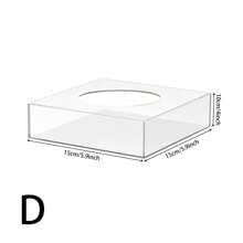 1SET Acrylic Cake Display Box, Modern Minimalist Romantic Style Transparent Round/Square Shape, Suitable For Desserts, Candies, Tiered Cakes Display, Party, Wedding, Holiday Celebration