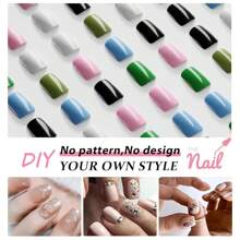 Hot Pink Nails Press Ons Neon Pink Press On Nails Medium Square Glue On Nails Medium Length Short Acrylic Nails Glue On Medium Coffin Nails Fake Nails False Nails For Women Solid Color Gel Nails 24Pcs