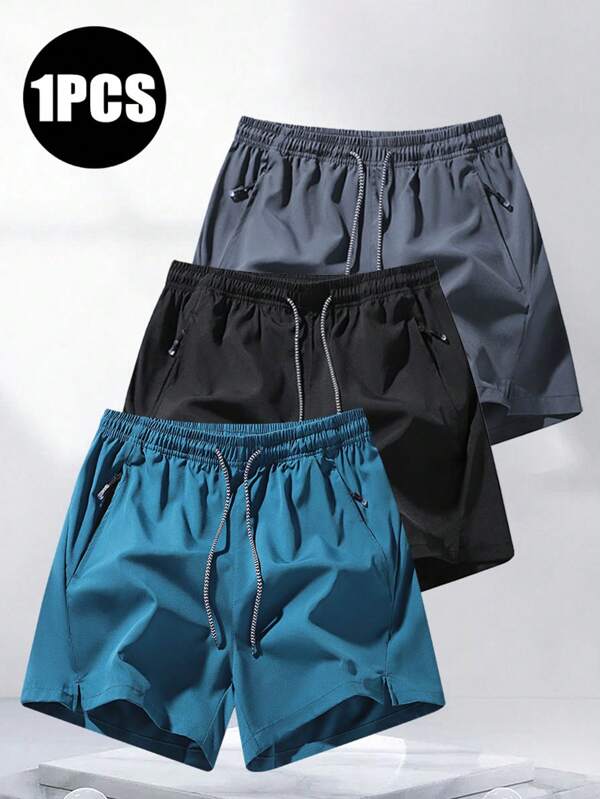 1pc Unisex Outdoor Sport Shorts, Quick-Dry Loose Training Fitness Running Pants, Summer