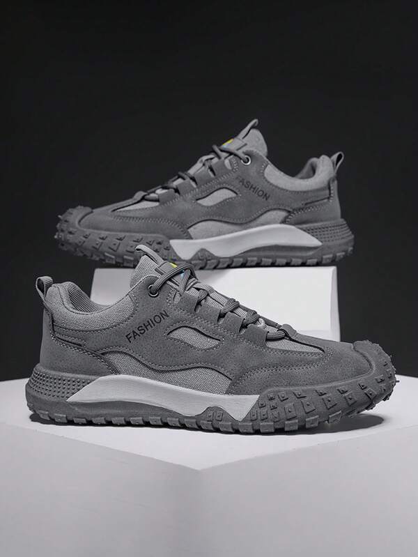 2024 stuks functionele sneakers in twee kleuren voor heren - grijs en zwart ademend mesh hardloopschoenen, slijtvaste antislip schokabsorberende zolen, geschikt voor fitness, buitensporten en veelzijdige sporten