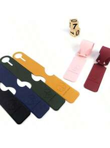 Luggage Tags, Travel Document Holders, Pink And Black, Aircraft Badges, International Travel Suitcase Name Tags With Privacy Protection, Travel Luggage And Backpack Name Tags, Fashionable Beige, Brown, Black, White And Grey Designs, Suitable For Both Men And Women, Luggage Identification, Fashionable Luggage Tags Bag For School School Accessories School Stuff Travel Essential Holiday Vacation Suitcase Accessories