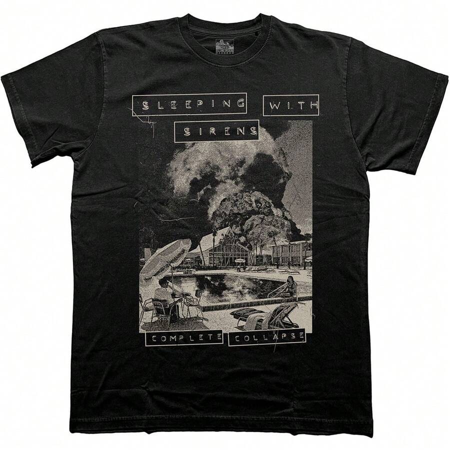 Sleeping With Sirens | Official T-Shirt | Complete Collapse  - 48-Hour Fast Shipping!  - Black - View 1