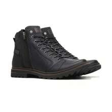 Freeway Absolut B6 Men's Boot Black Leather Zipper 100% Original Casual Lace Up - màu đen - Xem 3