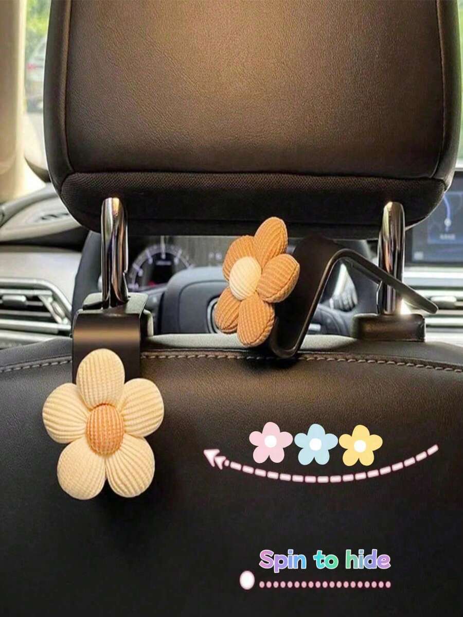 多功能汽车座椅靠背挂钩，车载储物收纳配件 - 彩色 - 查看 1