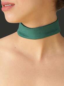 Black Choker Women, Wide Velvet Thick 90s Ribbon Neck Collar
