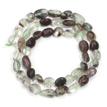 Aproximadamente 45 piezas de cuentas de piedra ovaladas asimétricas naturales surtidas, cuentas sueltas de cristal de ágata vintage de estilo informal para hacer joyas, pulseras, collares, colgantes y decoración
