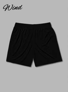 Men's Retro 3D Eagle Shield Print Casual Shorts, Fashion Relaxed Fit Comfortable For Sports, Leisure, Home Gathering